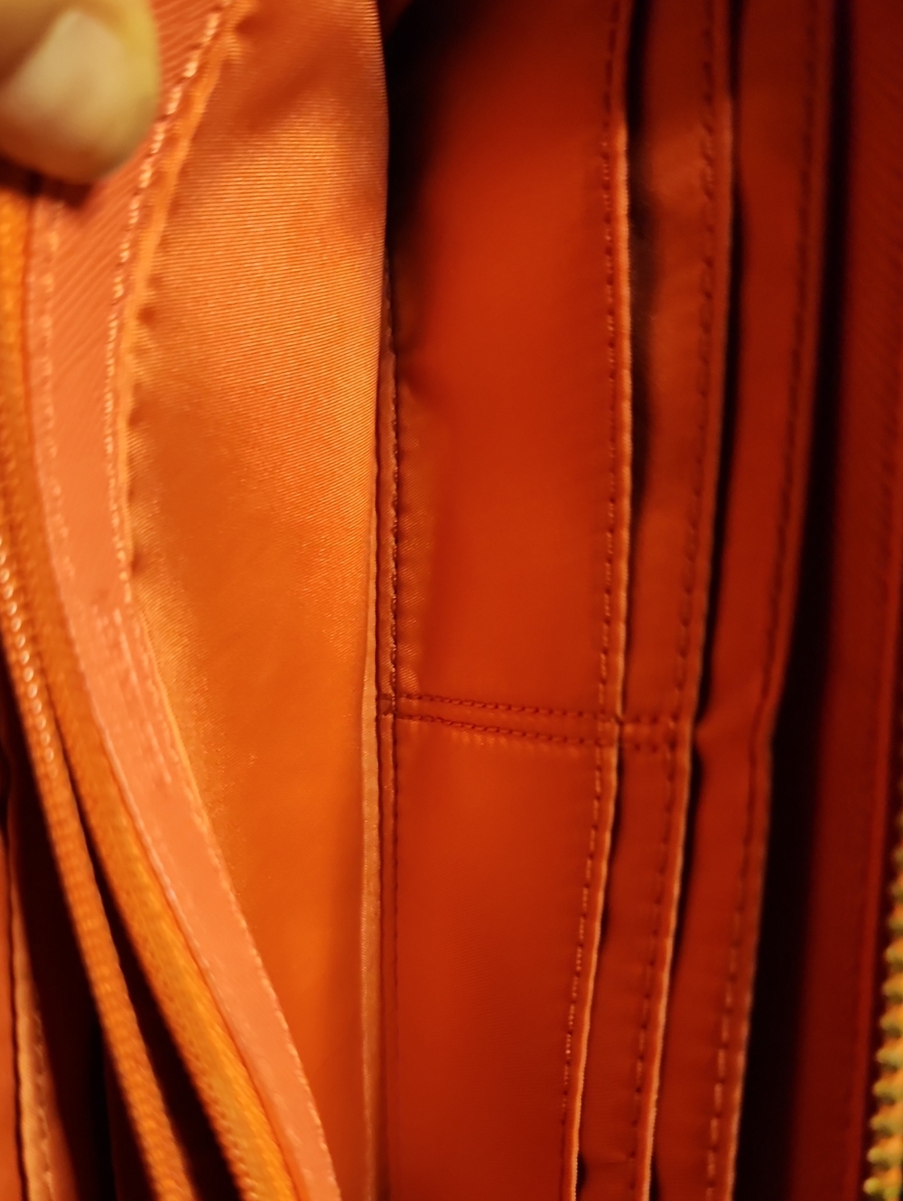 Coach Coral Or Salmon Color Saffiano Leather Zip Around Wallet - Picture 12 of 15